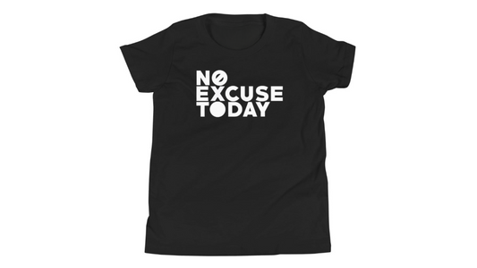 Classic No Excuse Today Logo Tee (Black)