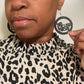 No Excuse Today Statement Earrings (Black)